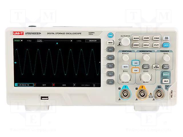 Oscilloscope: digital; Ch: 2; 200MHz; 1Gsps; 64kpts; 2n÷50s/div UNI-T UTD2202CEX+