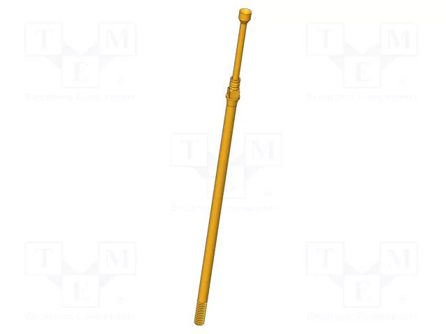 Test needle; Operational spring compression: 4.3mm; 3A; Ø: 1.2mm INGUN GKS-075-0324