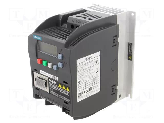 Inverter; 0.37kW; 3x400VAC; 3x380÷480VAC; for wall mounting; IN: 6 SIEMENS 6SL3210-5BE13-7CV0