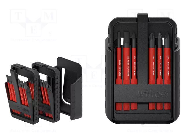 Kit: screwdriver bits; insulated; 1kVAC; Holder: hexagonal; 6mm WIHA WIHA.43162