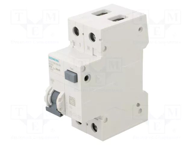 RCBO breaker; Inom: 10A; Ires: 30mA; Poles: 1+N; 230/400VAC; IP20 SIEMENS 5SU1356-0KK10