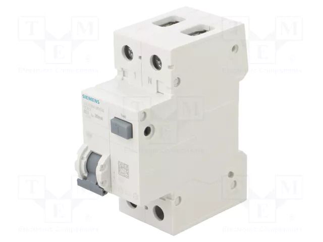 RCBO breaker; Inom: 20A; Ires: 30mA; Poles: 1+N; 230/400VAC; IP20 SIEMENS 5SU1356-0KK20