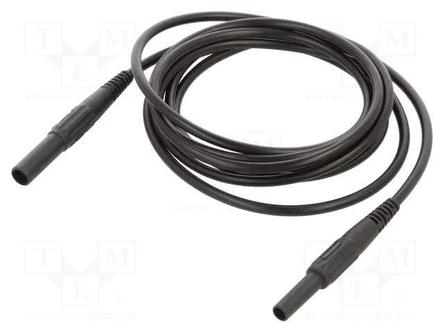 Test lead; 19A; banana socket 4mm,banana plug 4mm; insulated STÄUBLI XKF-414-20021