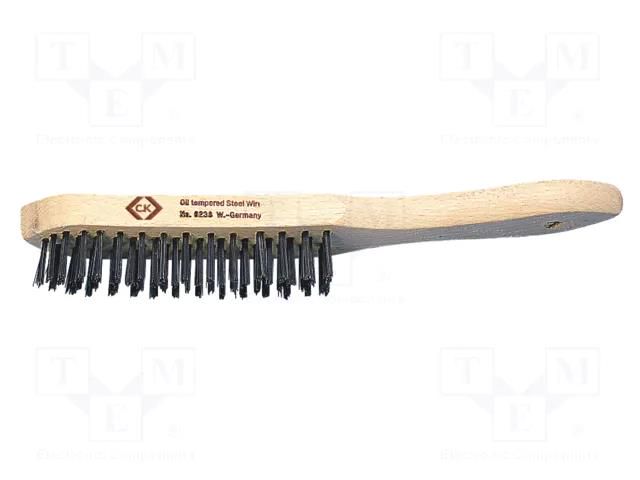 Brush; wire; wood; Number of rows: 4 C.K CK-T6238-4
