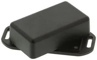 BOX, ABS, FLANGED, BLACK 1551HFLBK