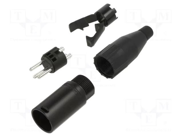 XLR connector METAL PLUG STR CORD      3 PIN AMPHENOL AC3MB