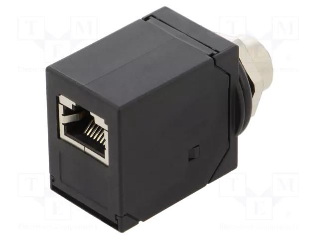 Adapter; M12 female X coded,RJ45 socket; X code-ProfiNET PANDUIT ICAM12XRJS