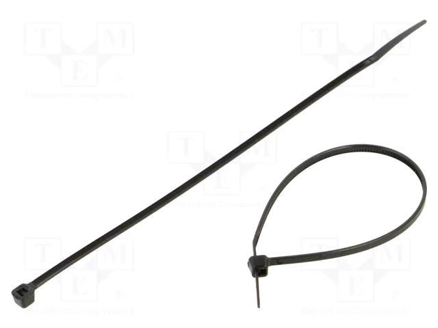 Cable tie; L: 1020mm; W: 9mm; black; polyamide; 790N; 25pcs; UL94V-2 RADPOL TOOCB102009002
