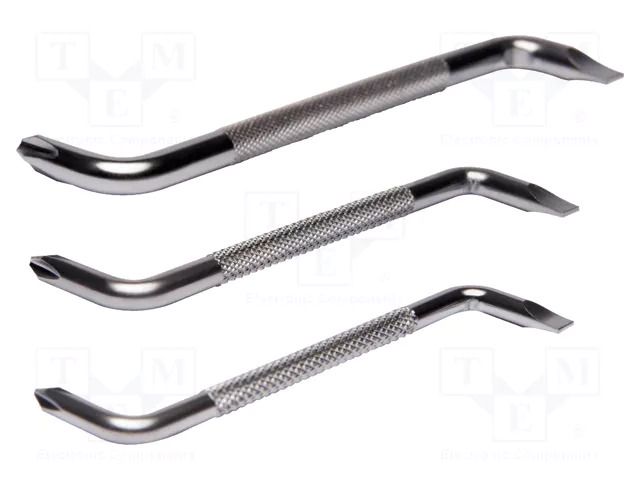 Kit: screwdrivers; angular; Phillips,slot; 3pcs. IRIMO SA.420-3-1