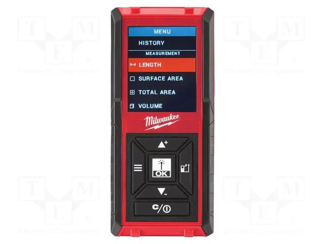 Distance meter; LCD; 0.15÷45m; IP54; Body dim: 105x48x24mm Milwaukee MW-LDM45