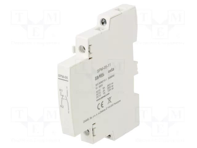 Auxiliary contacts; Leads: screw terminals; side; 5A; STM ZAMEL SPM-05-11