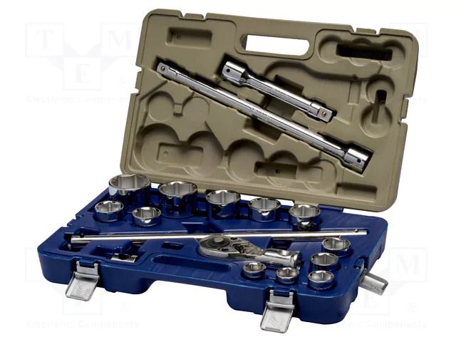 Wrench-set; 6-angles,socket spanner; 3/4"; 17pcs. IRIMO SA.139-17-4