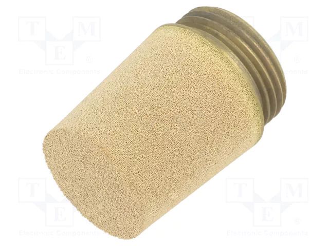 Sound suppression silencer; Thread: G 1"; sintered bronze; brass PNEUMAT 7000-1