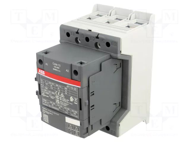 Contactor: 3-pole; NO x3; Auxiliary contacts: NC + NO; 160A; AF ABB AF116-30-11-13