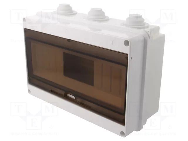 Enclosure: for modular components; IP40; white; No.of mod: 12 JONEX JX-S-12/40D-IP40WH