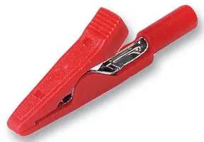 CROCODILE CLIP, 4MM, RED, 8A 930317801