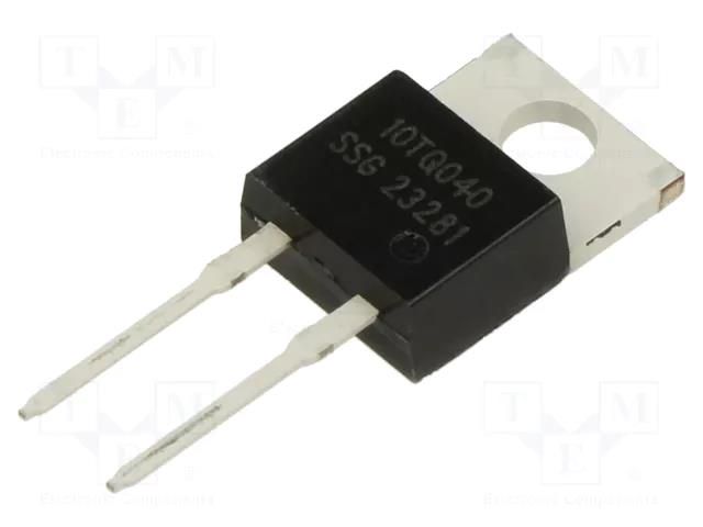 Diode: Schottky rectifying; THT; 40V; 10A; TO220AB; Ufmax: 700mV SMC DIODE SOLUTIONS 10TQ040-SMC