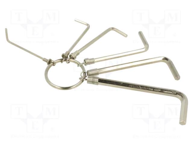 Wrench-set; hex key; steel; 6pcs. IRIMO SA.041111
