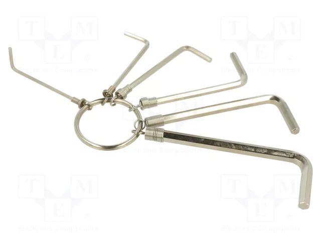 Wrench-set; hex key; steel; 6pcs. IRIMO SA.041111