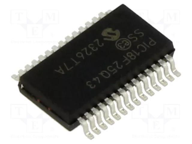 IC: PIC microcontroller; 64MHz; 1.8÷5.5VDC; SMD; SSOP28; PIC18 MICROCHIP TECHNOLOGY PIC18F25Q43-I/SS