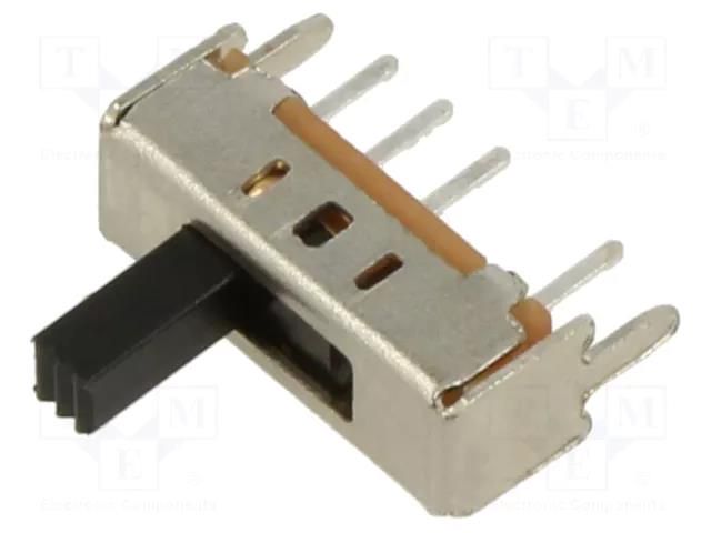 Switch: slide; Pos: 3; SP3T; 0.3A/50VDC; ON-ON-ON; THT; -16÷60°C CANAL ELECTRONIC SS-13D01G5