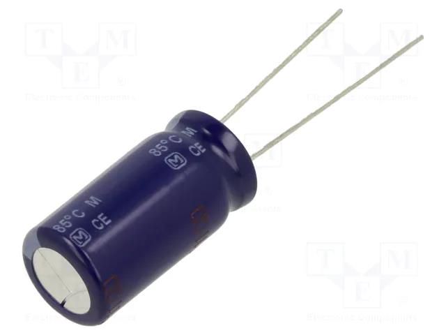 Capacitor: electrolytic; THT; 2200uF; 25VDC; Ø12.5x25mm; Pitch: 5mm PANASONIC ECA1EM222