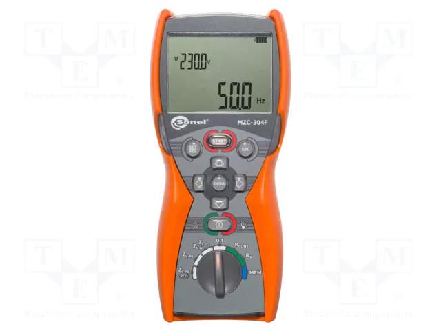 Meter: short circuit loop impedance; LCD; VAC: 0÷500V SONEL MZC-304F-PL
