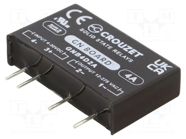 Relay: solid state; Ucntrl: 4÷30VDC; Variant: current source; GN CROUZET GNB4D2A