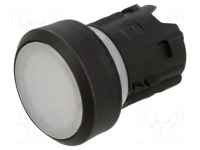 Switch: push-button; 22mm; Stabl.pos: 1; white; flat; Pos: 2 SIEMENS 3SU1001-0AB60-0AA0