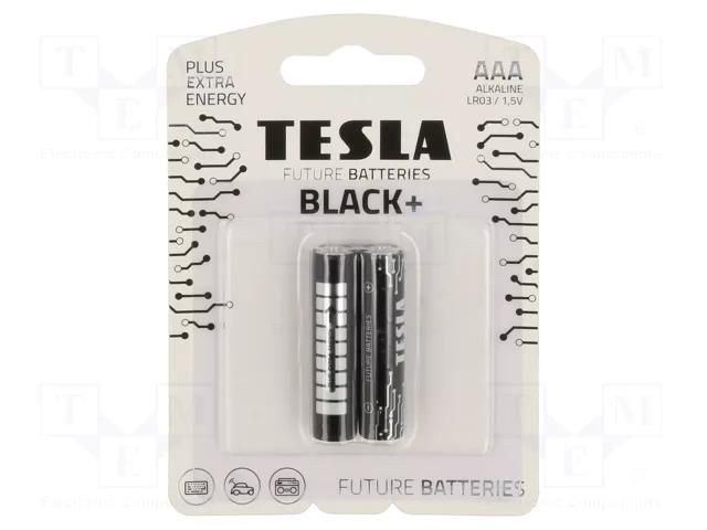 Battery: alkaline; AAA; 1.5V; non-rechargeable; Ø10.5x44.5mm TESLA BATTERIES BAT-LR03B/TESLA-B2