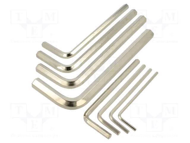 Wrench-set; hex key; steel; 8pcs. IRIMO SA.041071