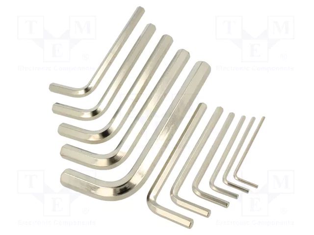 Wrench-set; hex key; steel; 11pcs. IRIMO SA.041091