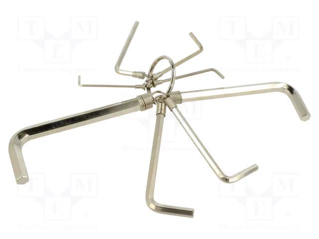 Wrench-set; hex key; steel; 8pcs. IRIMO SA.041121