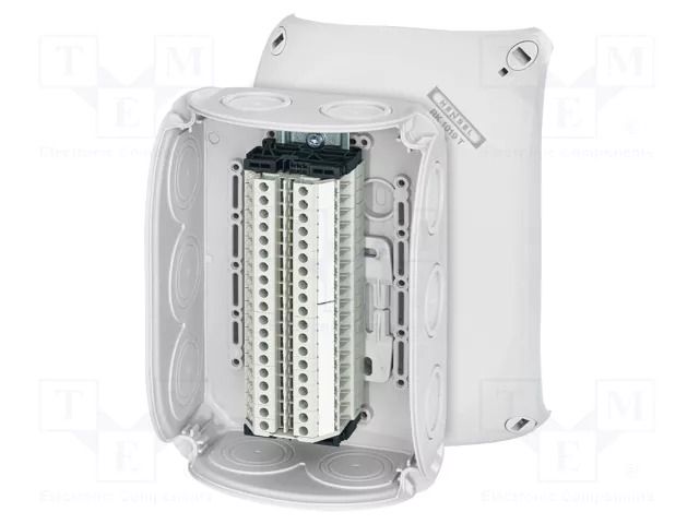 Enclosure: junction box; IP66; with terminals; grey; ENYCASE® HENSEL HENSEL-RK-1019-T