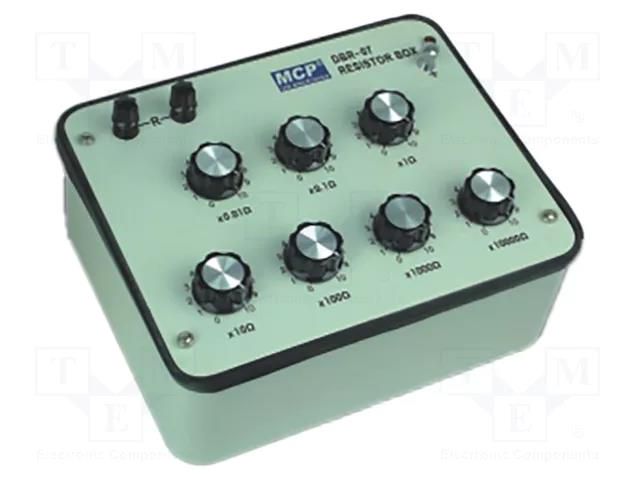 Decade box: resistance; 0,1÷10kΏ; Number of ranges: 7; 7mA MCP DBR-07