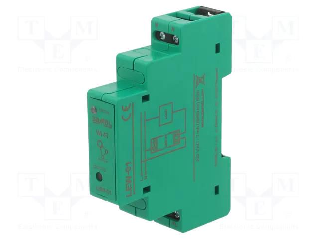 Power monitor; for DIN rail mounting; 230VAC; IP20; SUPLA ZAMEL LEW-01