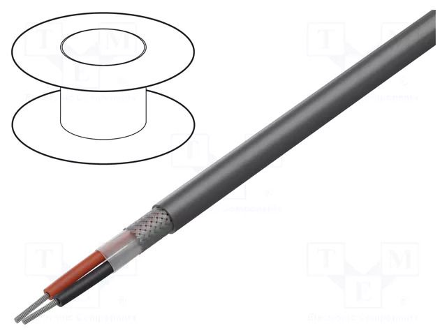 Wire; Xtra Guard® 1; 2x16AWG; PVC; dark grey; 300V; 305m; 1000ft ALPHA WIRE 5172C-SL001