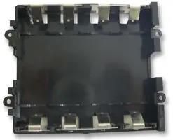 BATTERY HOLDER, 4XAA, BLACK SBH-4AA-BK