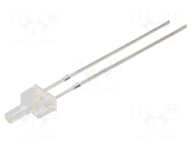 LED; white warm; 2mm; 1560÷2180mcd; 90°; Front: flat; 2.9÷3.4VDC OPTOSUPPLY OSM5YK7K91B