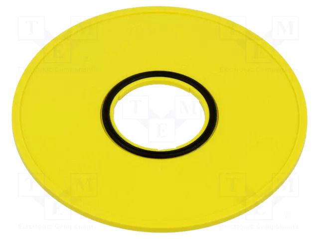 Description label; 45; 75mm; plastic; Body: yellow EAO 45-50K.1408