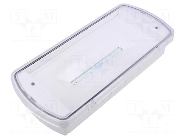 Lamp: LED emergency luminaire; SafeLite; IP65; white; 230VAC EATON ELECTRIC SL2MNM65G1C4A-AT