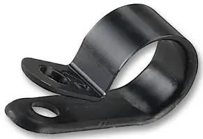 P CLIP, FIXED DIAMETER, BLACK, PK100 CCH12-S10-C0