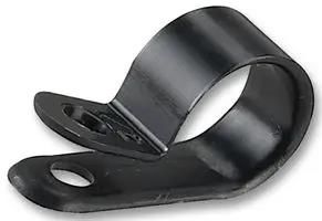 P CLIP, FIXED DIAMETER, BLACK, PK100 CCH25-S10-C0