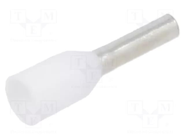 Tip: bootlace ferrule; insulated; copper; 0.75mm2; 6mm; tinned BM GROUP BM005021