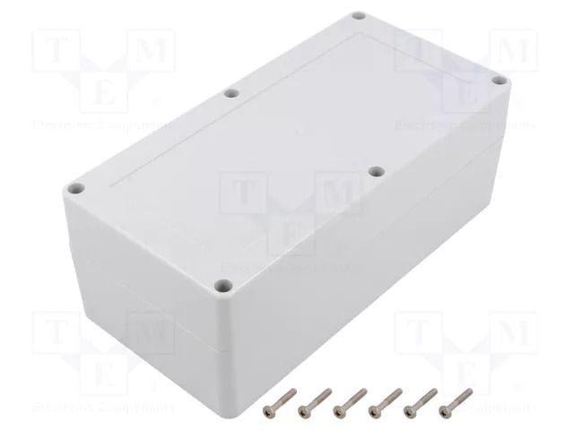 Enclosure: multipurpose; X: 100mm; Y: 200mm; Z: 75mm; ZP; light grey KRADEX ZP20010075JH-PC