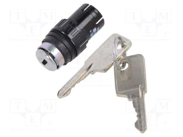 Switch: body; 16mm; Stabl.pos: 2; IP65; 61; Pos: 2; plastic EAO 61-2205.0/D