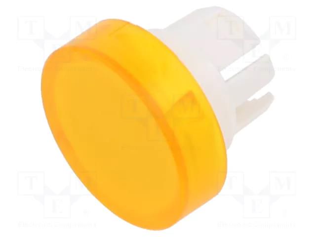 Actuator lens; 22mm; 61; transparent,yellow; plastic EAO 61-9311.4