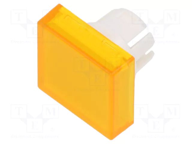 Actuator lens; 22mm; 61; transparent,yellow; plastic EAO 61-9321.4