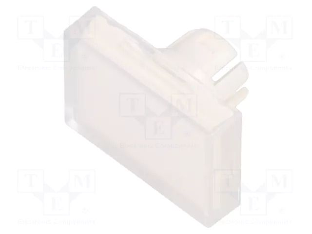 Actuator lens; 22mm; 61; transparent; plastic; Dim: 15.3x21.5mm EAO 61-9331.7