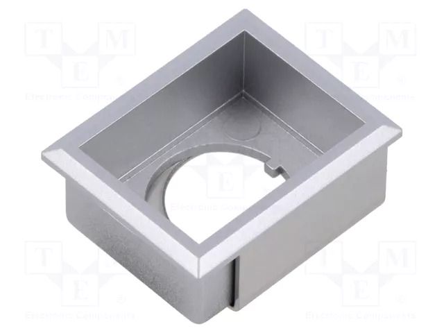 Button holder; 22mm; 61; 21x27mm; Face dim: 24x30mm; Body: silver EAO 61-9931.4